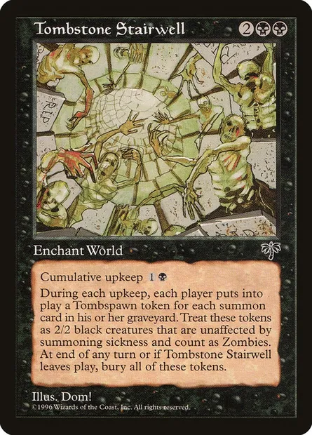 Tombstone Stairwell, Magic card MIR 149 — Mirage set
