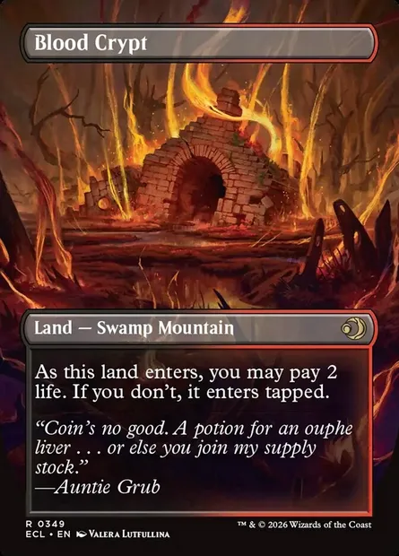 Blood Crypt // Blood Crypt, Magic card ECL 349 — Lorwyn Eclipsed set