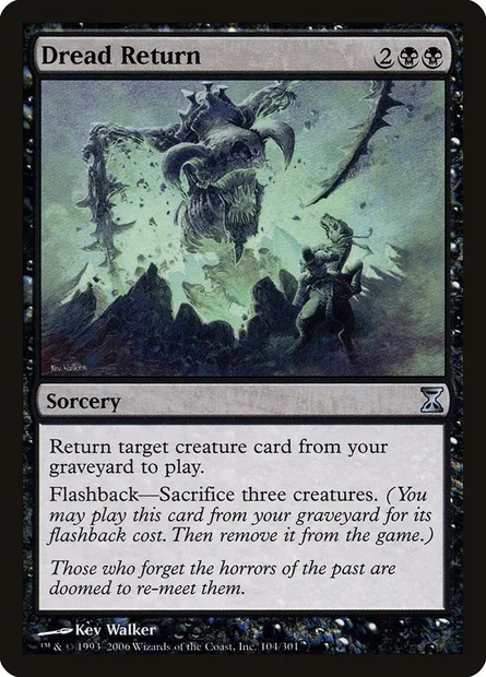 Dread Return, Magic card TSP 104 — Time Spiral set