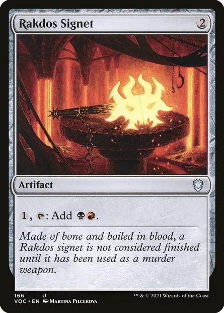 Rakdos Signet, Magic card VOC 166 — Crimson Vow Commander set
