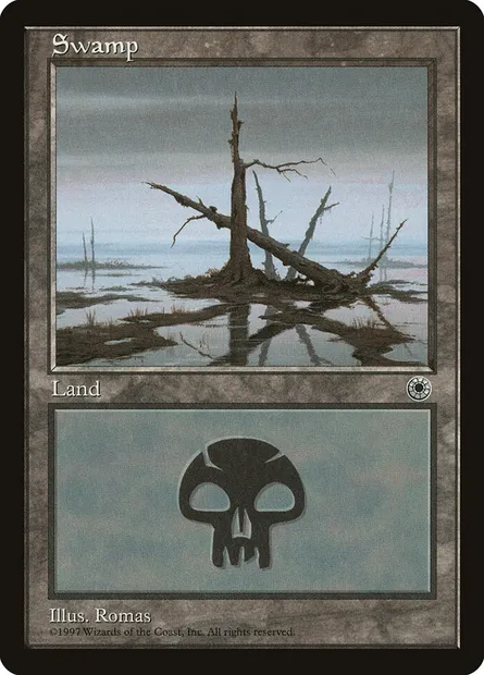 Swamp, Magic card POR 205 — Portal set