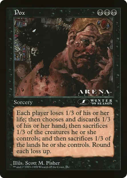 Pox, Magic card OLEP 63 — Oversized League Prizes set