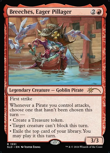 Breeches, Eager Pillager, Magic card SLD 1551 — Secret Lair Drop set