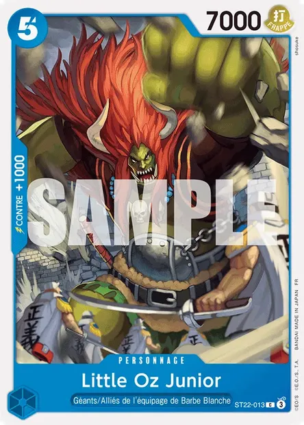 Little Oz Junior, carte One Piece ST22-013 — extension ACE ET NEWGATE