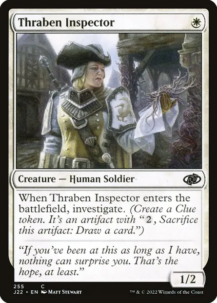 Thraben Inspector, Magic card J22 255 — Jumpstart 2022 set