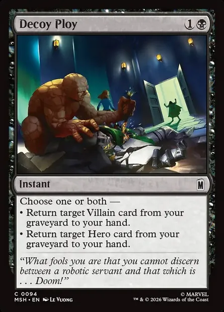 Decoy Ploy, Magic card MSH 94 — Marvel Super Heroes set