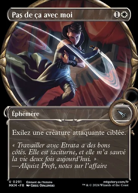 Pas de ça avec moi, carte Magic MKM 291 — extension Murders at Karlov Manor