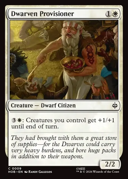 Dwarven Provisioner, Magic card HOB 9 — The Hobbit set