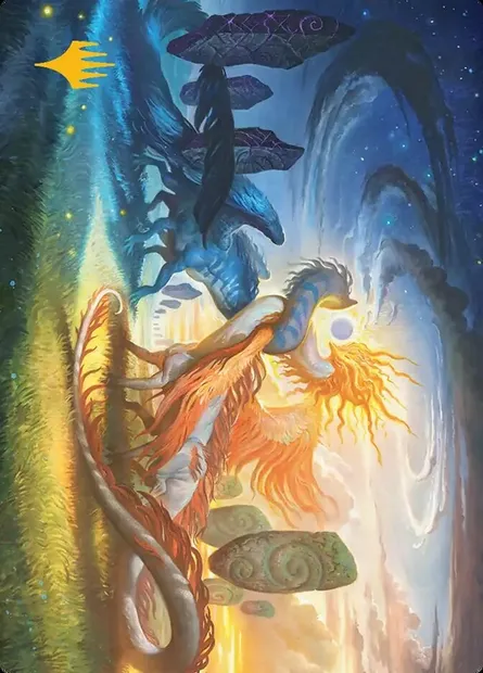 Celestial Reunion // Celestial Reunion, Magic card AECL 19 — Lorwyn Eclipsed Art Series set