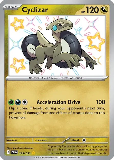 Cyclizar, Pokémon card PAF 195 — Paldean Fates set