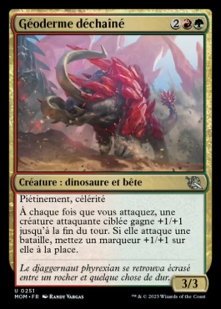 Géoderme déchaîné, carte Magic MOM 251 — extension L'invasion des machines