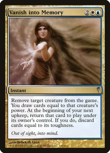 Vanish into Memory, Magic card CSP 133 — Coldsnap set