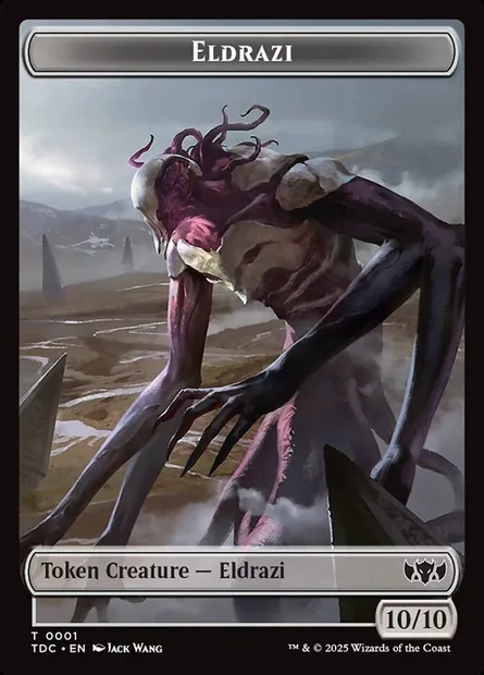 Eldrazi, carte Magic TTDC 1 — extension Tarkir: Dragonstorm Commander Tokens