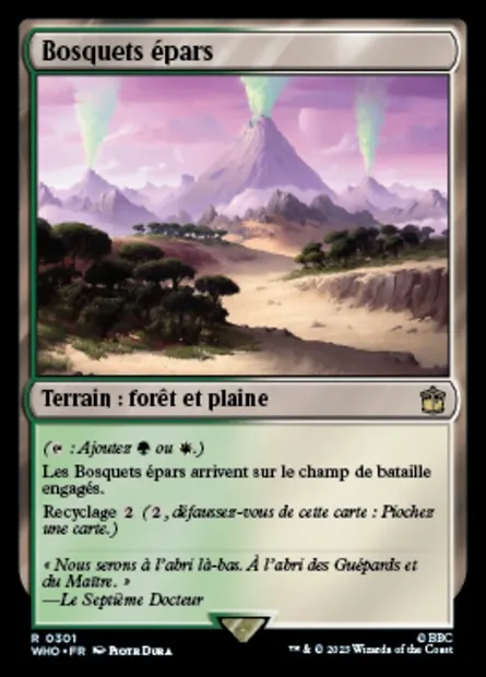 Bosquets épars, carte Magic WHO 301 — extension Doctor Who