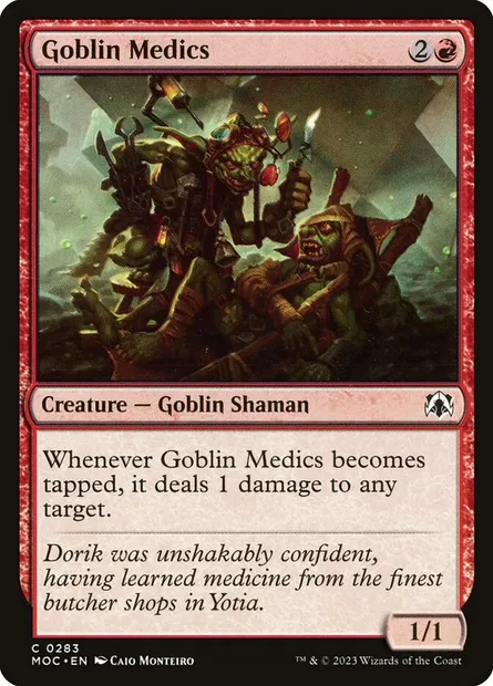 Goblin Medics, Magic card MOC 283 — March of the Machine Commander set