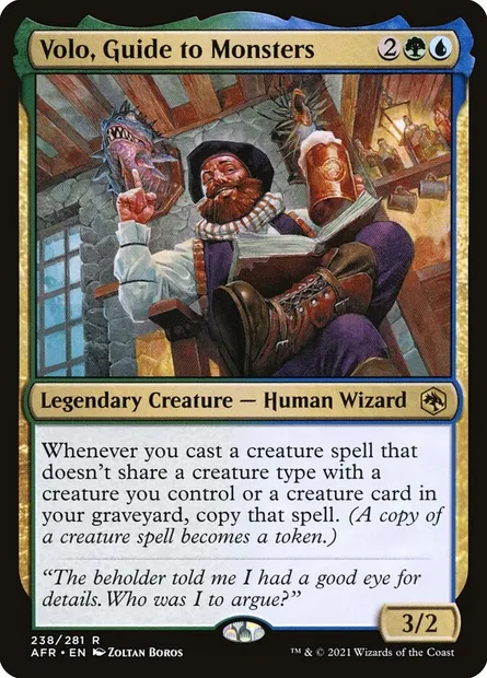 Volo, Guide to Monsters, Magic card AFR 238 — Adventures in the Forgotten Realms set