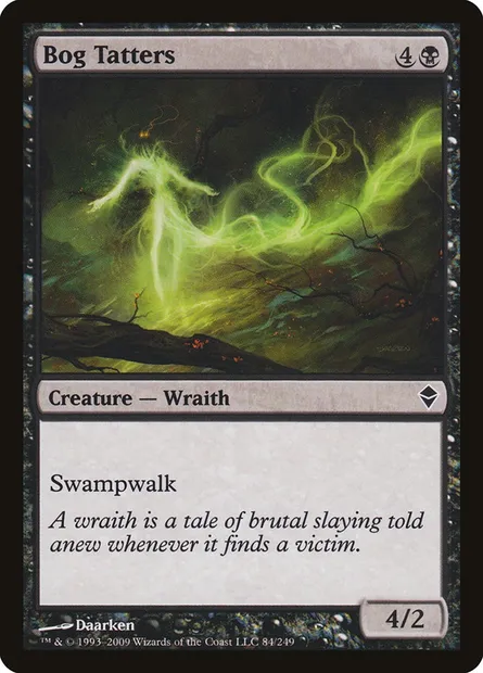 Bog Tatters, Magic card ZEN 84 — Zendikar set