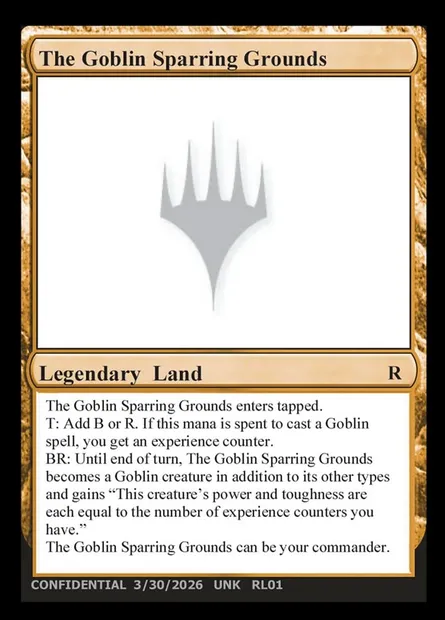 The Goblin Sparring Grounds, carte Magic UNK RL01f — extension Unknown Event