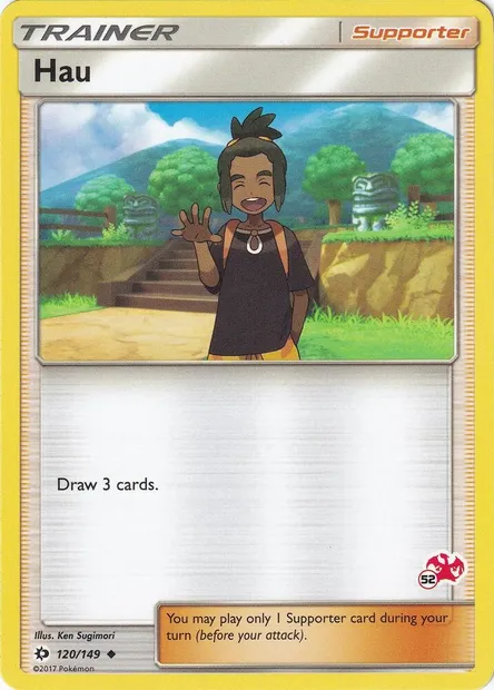 Hau, Pokémon card BA20 120c-52 — Battle Academy 2020 set