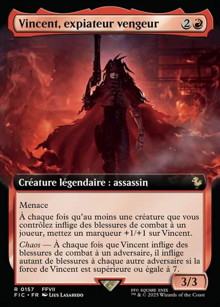 Vincent, expiateur vengeur, carte Magic FIC 157 — extension Final Fantasy Commander