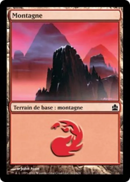 Montagne, carte Magic CMD 312 — extension Commander 2011