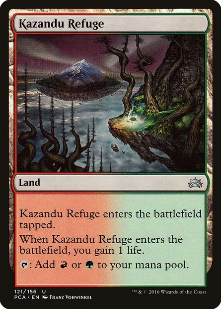 Refuge du Kazandou, carte Magic PCA 121 — extension Planechase Anthology