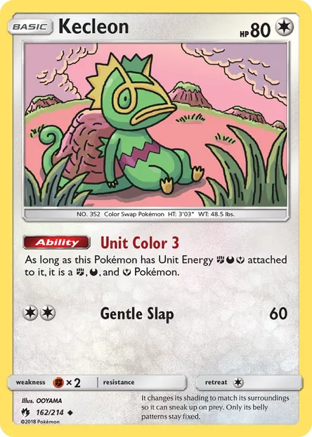 Kecleon, Pokémon card LOT 162 — Lost Thunder set