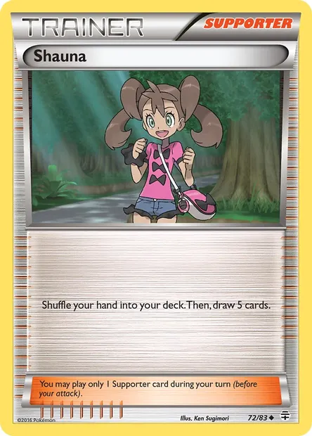 Shauna, Pokémon card GEN 72 — Generations set