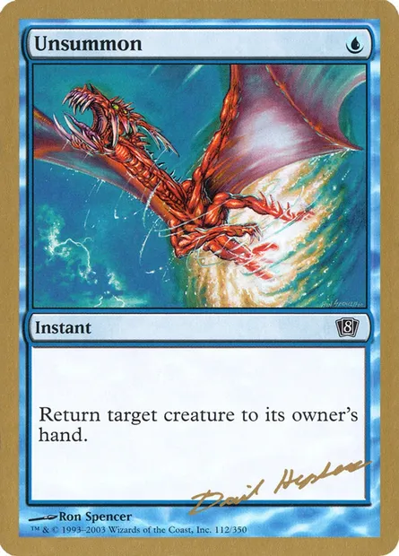 Désinvocation, carte Magic WC03 dh112 — extension World Championship Decks 2003