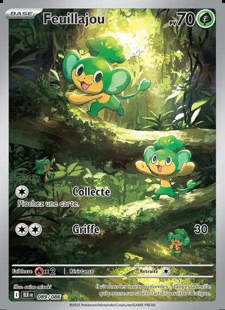 Feuillajou, carte Pokémon BLK 089 — extension Foudre Noire
