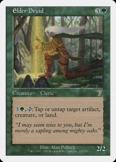 Elder Druid, Magic card 7ED 238 — Seventh Edition set