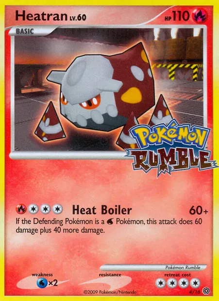 Heatran, Pokémon card RM 4 — Pokémon Rumble set