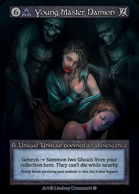 Young Master Damion, carte Sorcery GOT 203 — extension Gothic