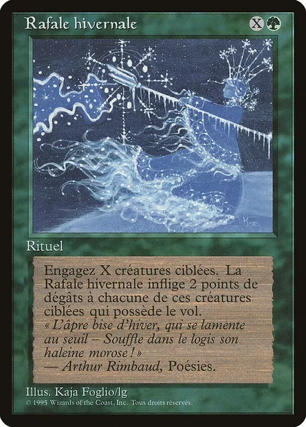 Rafale hivernale, carte Magic REN 169 — extension Renaissance