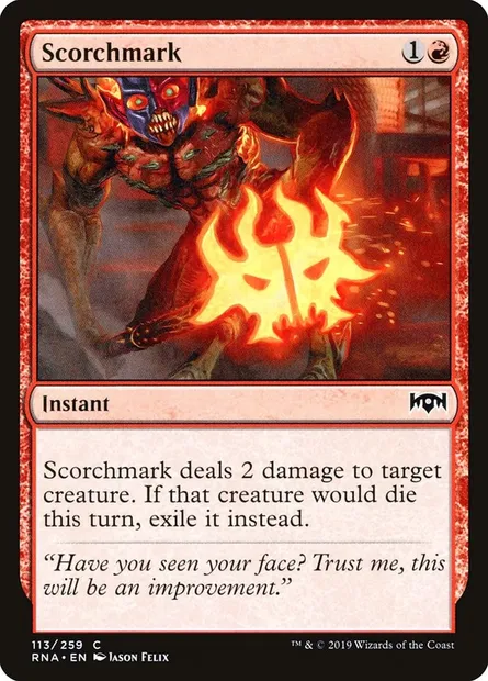 Scorchmark, Magic card RNA 113 — Ravnica Allegiance set