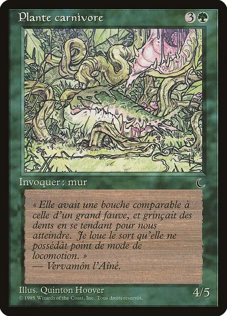 Carnivorous Plant, Magic card REN 117 — Renaissance set