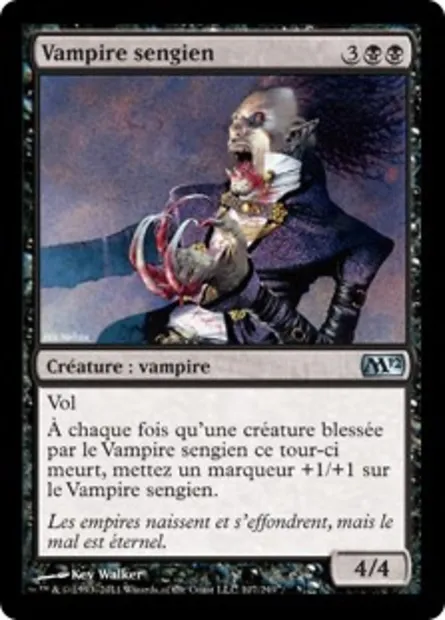 Vampire sengien, carte Magic M12 107 — extension Magic 2012