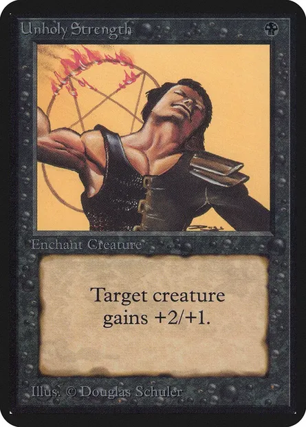 Force impie, carte Magic LEA 131 — extension Limited Edition Alpha