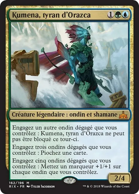 Kumena, tyran d'Orazca, carte Magic RIX 162 — extension Les combattants d'Ixalan