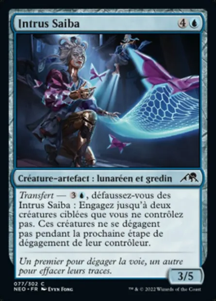 Intrus Saiba, carte Magic NEO 77 — extension Kamigawa: La Dynastie Néon