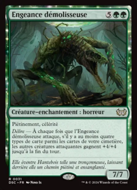 Engeance démolisseuse, carte Magic DSC 31 — extension Duskmourn: House of Horror Commander