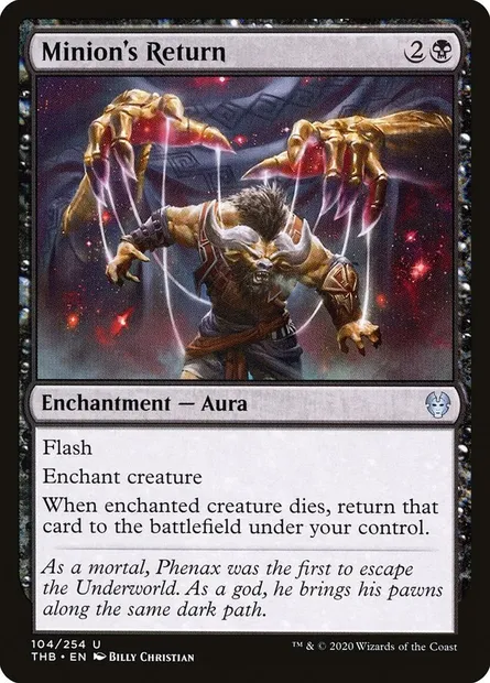 Minion's Return, Magic card THB 104 — Theros Beyond Death set