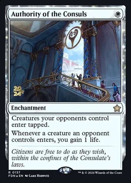 Autorité des consuls, carte Magic PFDN 137s — extension Foundations Promos