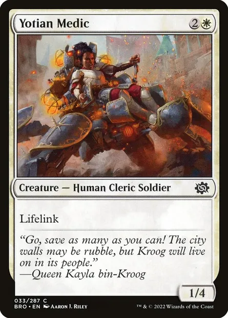 Yotian Medic, Magic card BRO 33 — The Brothers' War set