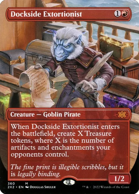 Dockside Extortionist, Magic card 2X2 360 — Double Masters 2022 set