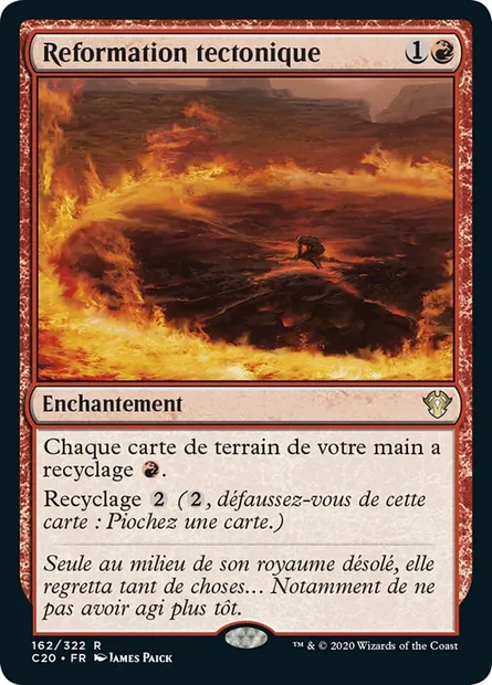 Reformation tectonique, carte Magic C20 162 — extension Commander 2020