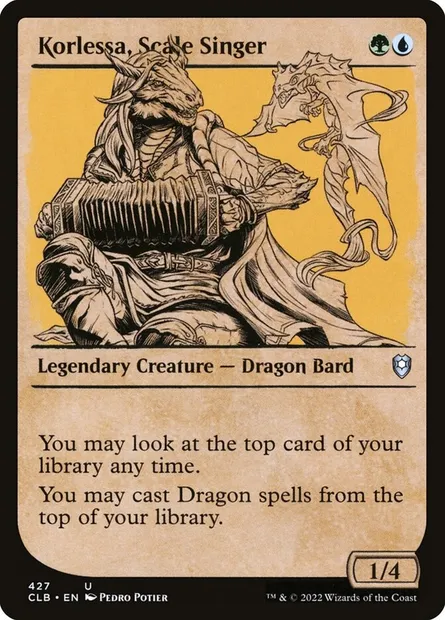 Korlessa, Scale Singer, Magic card CLB 427 — Commander Legends: Battle for Baldur's Gate set