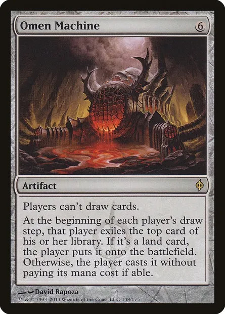 Omen Machine, Magic card NPH 148 — New Phyrexia set