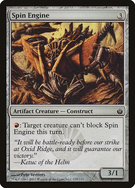 Spin Engine, Magic card MBS 135 — Mirrodin Besieged set