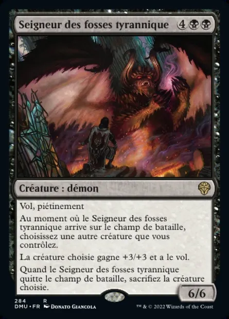 Seigneur des fosses tyrannique, carte Magic DMU 284 — extension Dominaria Uni